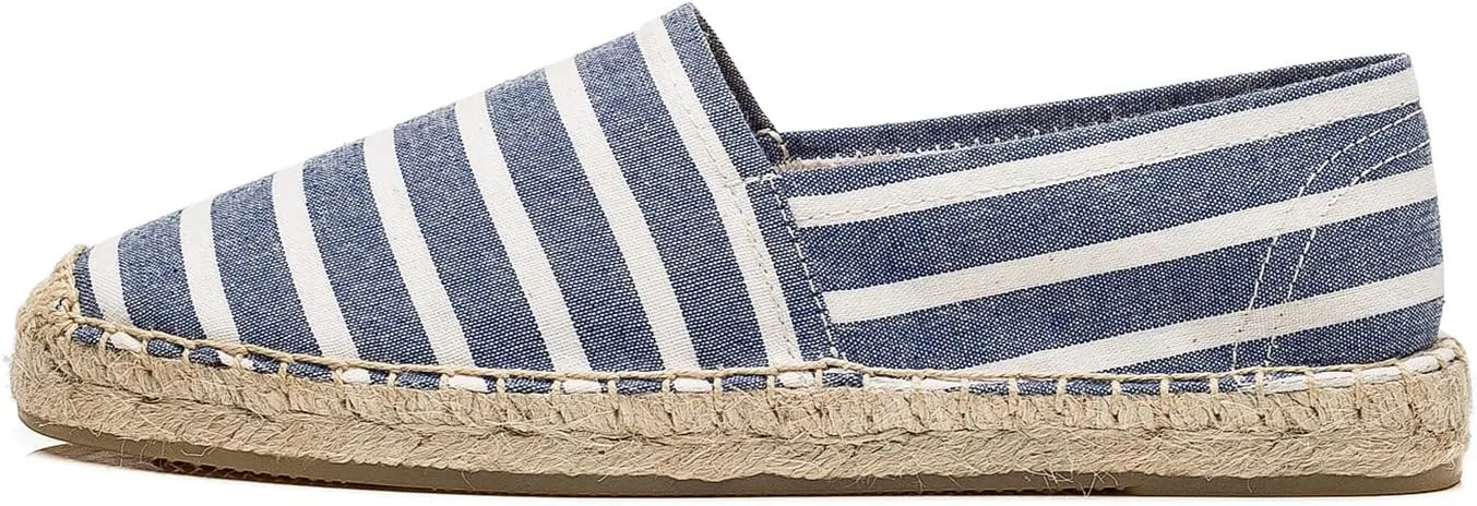U-lite Women's Espadrilles Slip on Sneakers Womens Canvas Slip on Flats Fashion Canvas Sneakers for Women Loafers Casual Shoes