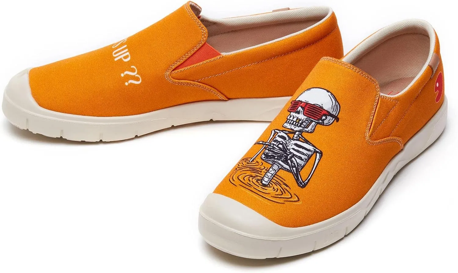 UIN Men's Fashion Sneakers Lightweight Walking Casual Slip Ons Comfortable Canvas Art Painted Travel Shoes Cadiz