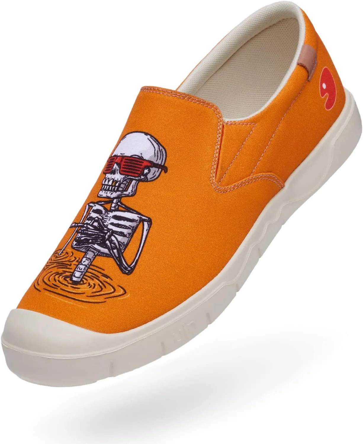 UIN Men's Fashion Sneakers Lightweight Walking Casual Slip Ons Comfortable Canvas Art Painted Travel Shoes Cadiz