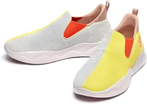 UIN Women's Fashion Sneakers Lightweight Walking Casual Slip Ons Comfortable Art Painted Athletic Travel Shoes