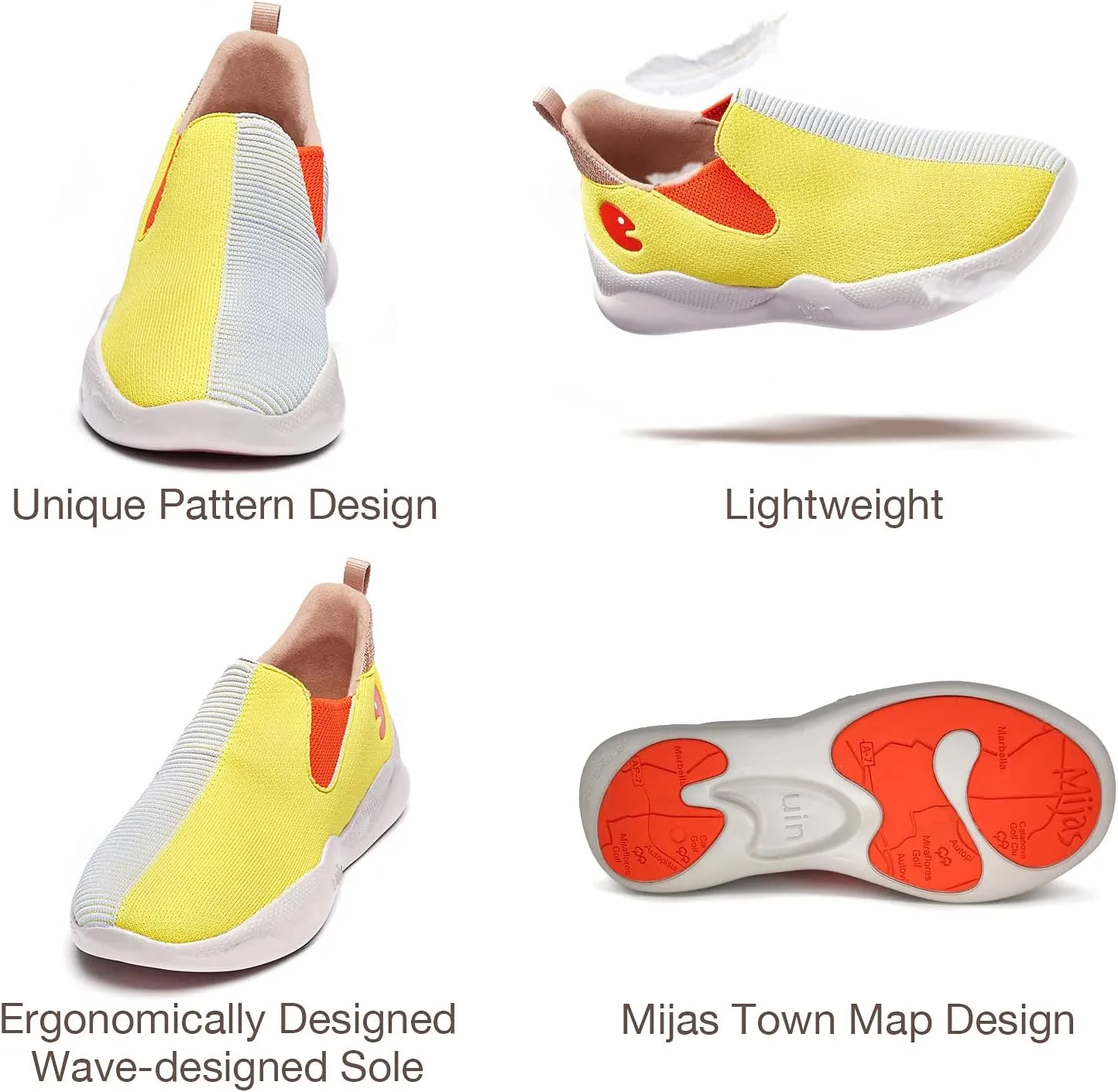 UIN Women's Fashion Sneakers Lightweight Walking Casual Slip Ons Comfortable Art Painted Athletic Travel Shoes