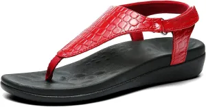 UTENAG Womens Arch Support Sandals Orthotic Adjustable Thong Flip Flops Shoes