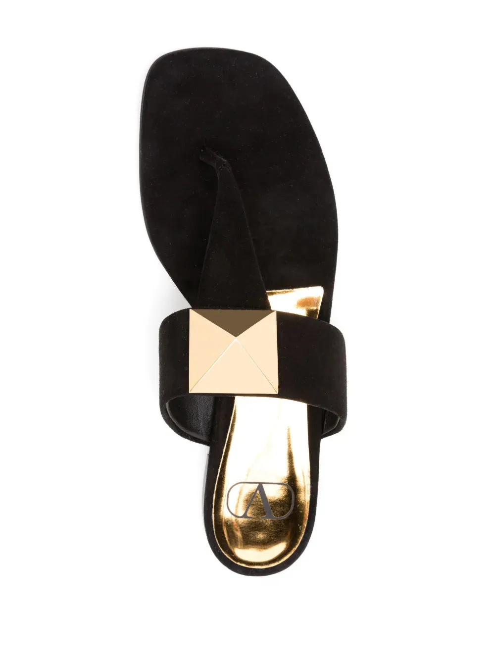 Valentino Garavani One Stud Flat Thong Sandals