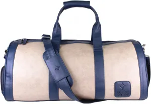Vegan Leather Travel Duffle Bag - Stylish & Eco-Friendly Weekender with Shoe Compartment, Water-Resistant, Durable for Short Trips & Gym.