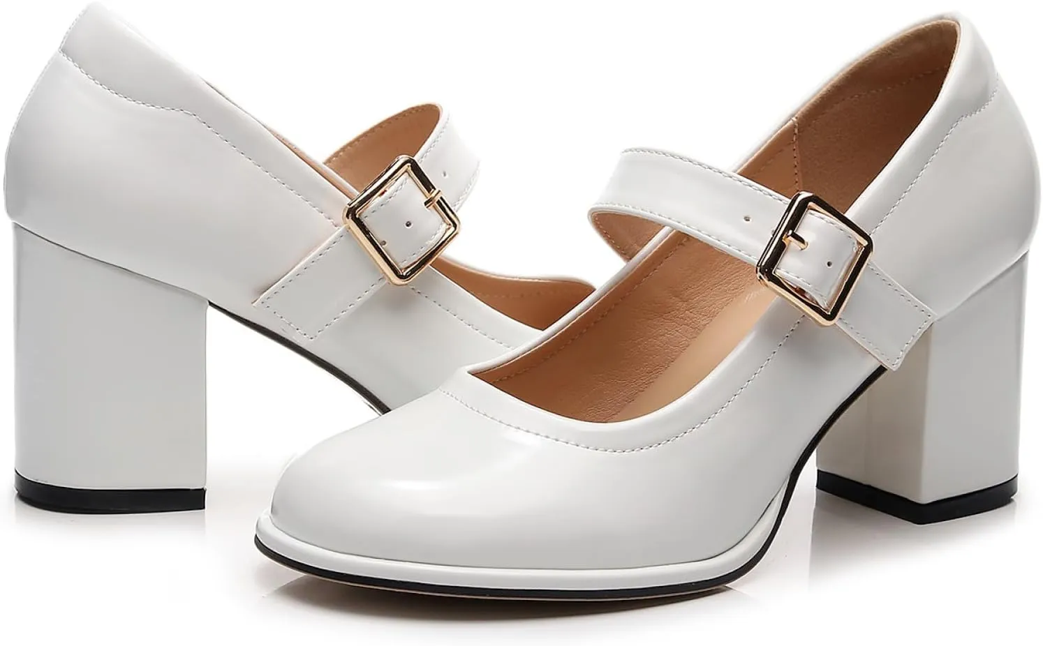 VenusCelia Women's Mary Jane Pump Heeled Shoe