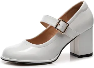 VenusCelia Women's Mary Jane Pump Heeled Shoe