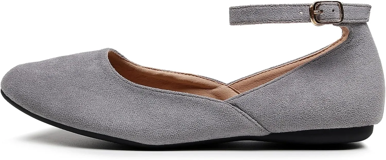 VenusCelia Women's Serenity Strap Flats Shoe