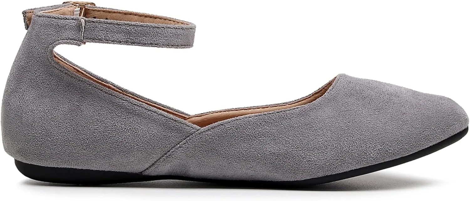 VenusCelia Women's Serenity Strap Flats Shoe