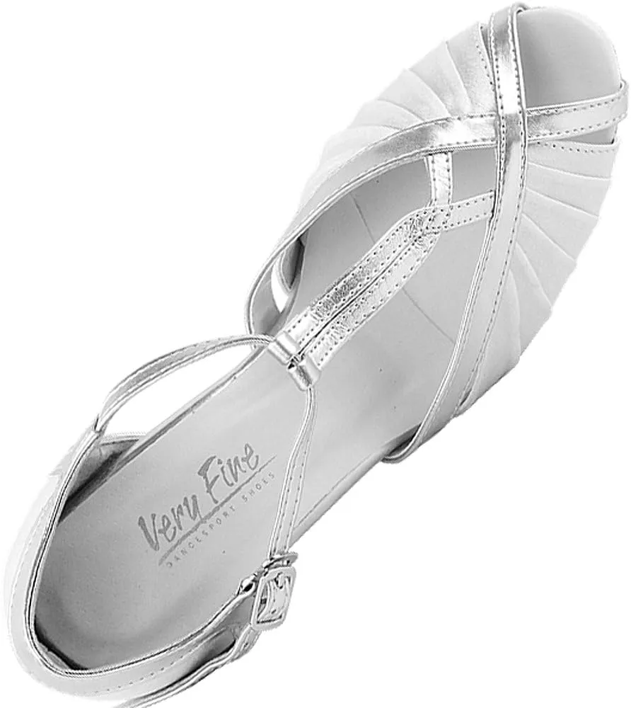 Very Fine Women's Ballroom Dance Shoes Tango Wedding Salsa Shoes 2707EBB Comfortable Dance Shoes 2.5" [Bundle of 5]
