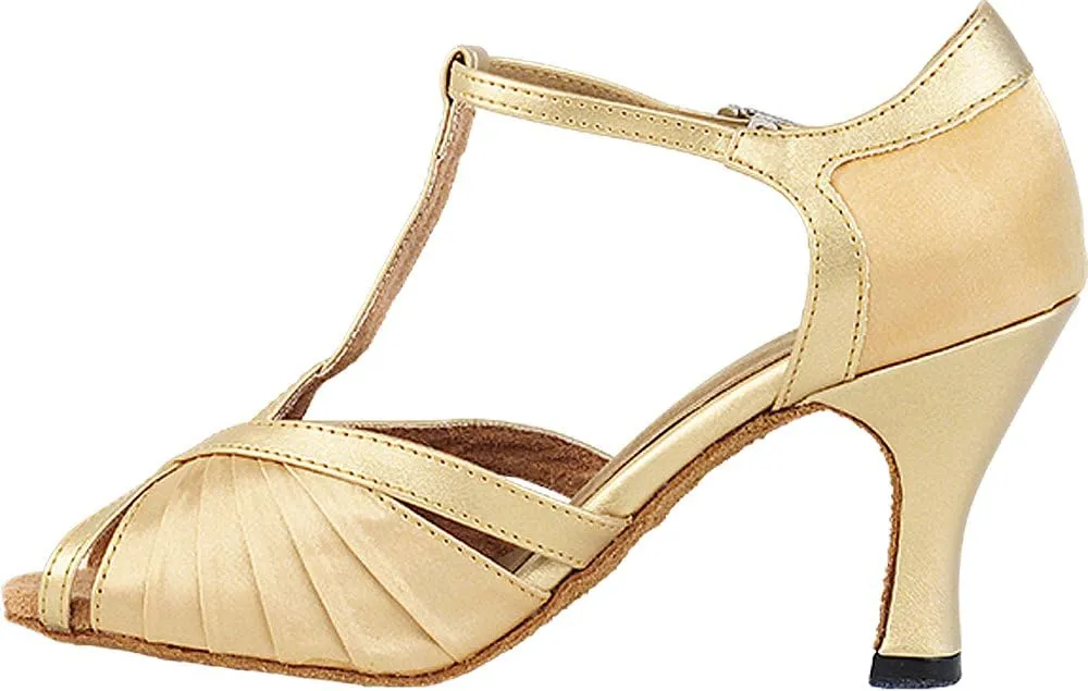 Very Fine Women's Ballroom Dance Shoes Tango Wedding Salsa Shoes 2707EBB Comfortable Dance Shoes 2.5" [Bundle of 5]