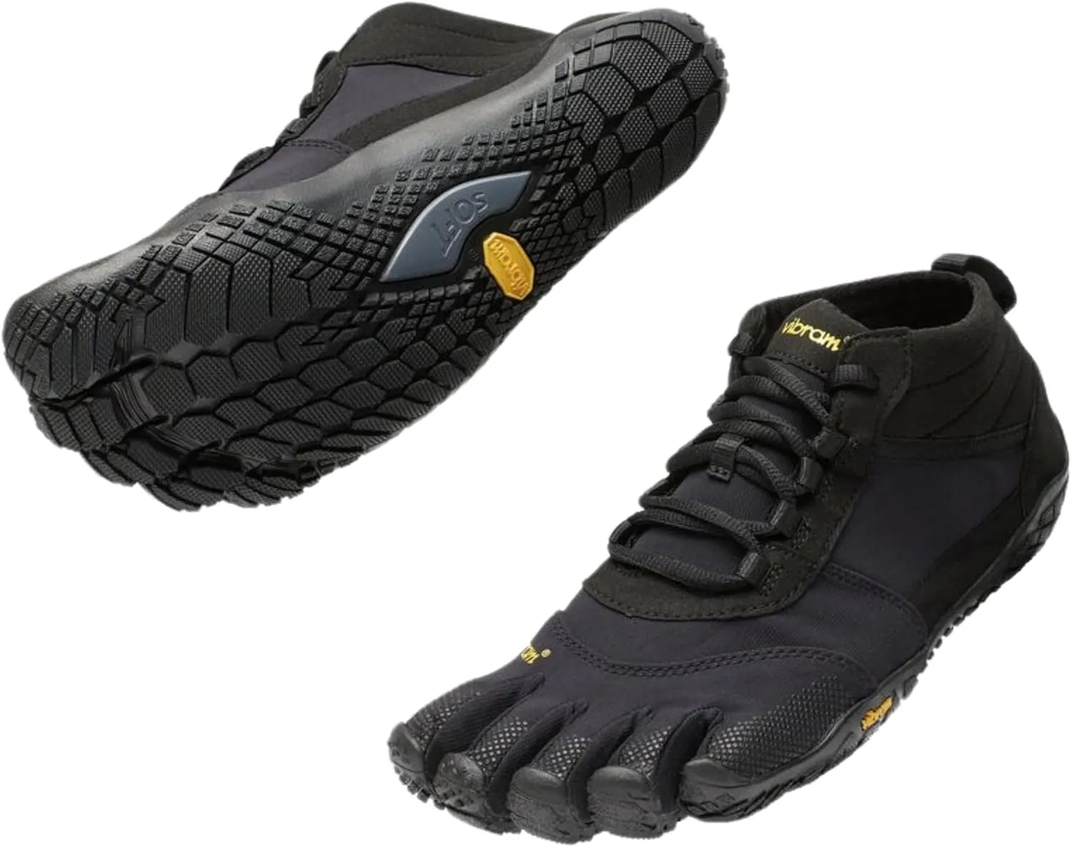 Vibram Men’s FiveFingers V-Trek Trail Hiking Shoes – Minimalist Outdoor Footwear with Wool Blend Upper, Megagrip Outsole, Lightweight, Durable for Trekking