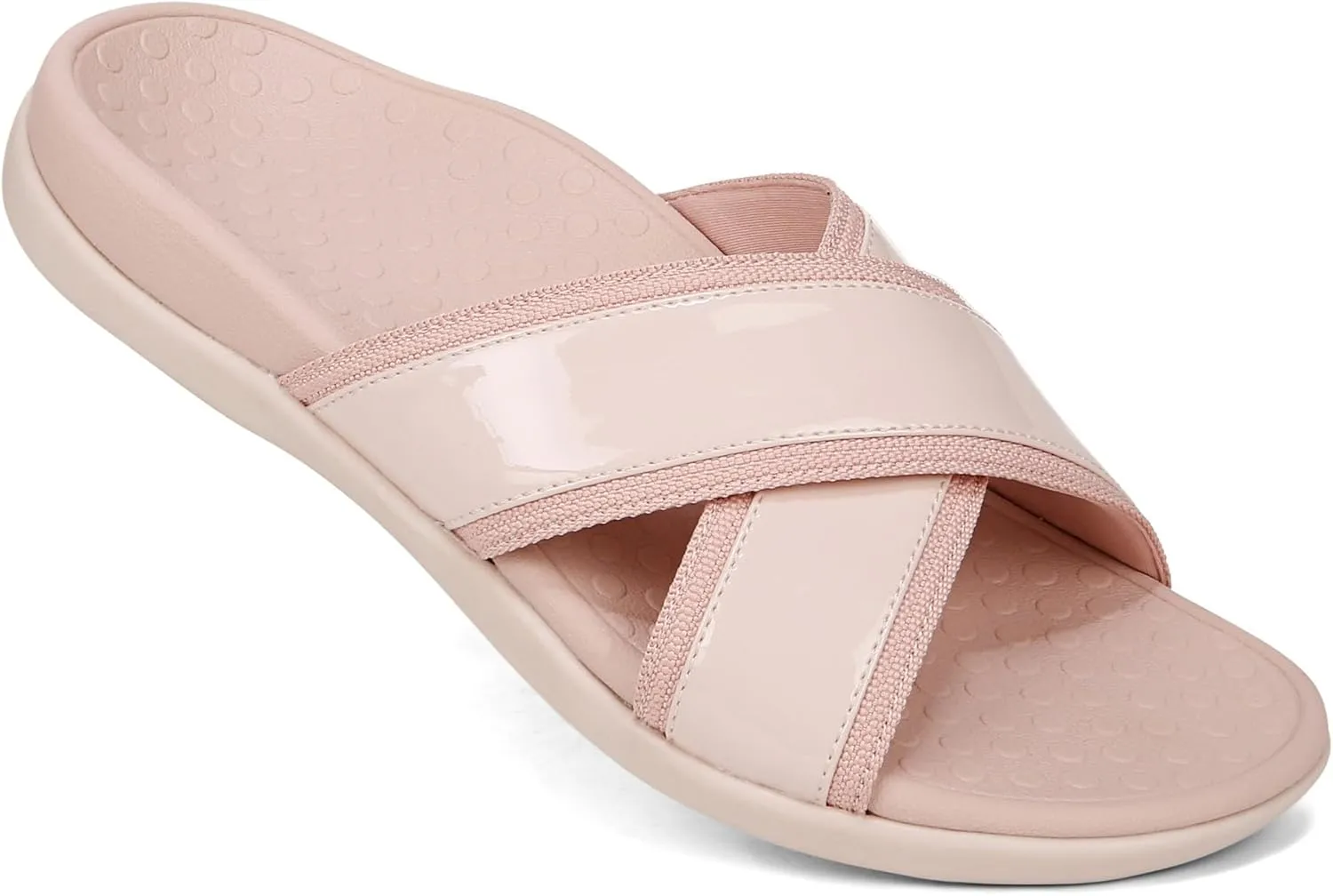 Vionic Merced Women's Cross Strap Slide Orthotic Sandals