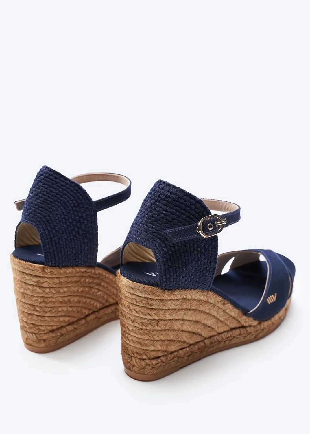 VISCATA Aiguablava Canvas Wedges with Ankle Strap