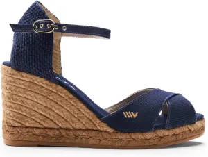 VISCATA Aiguablava Canvas Wedges with Ankle Strap