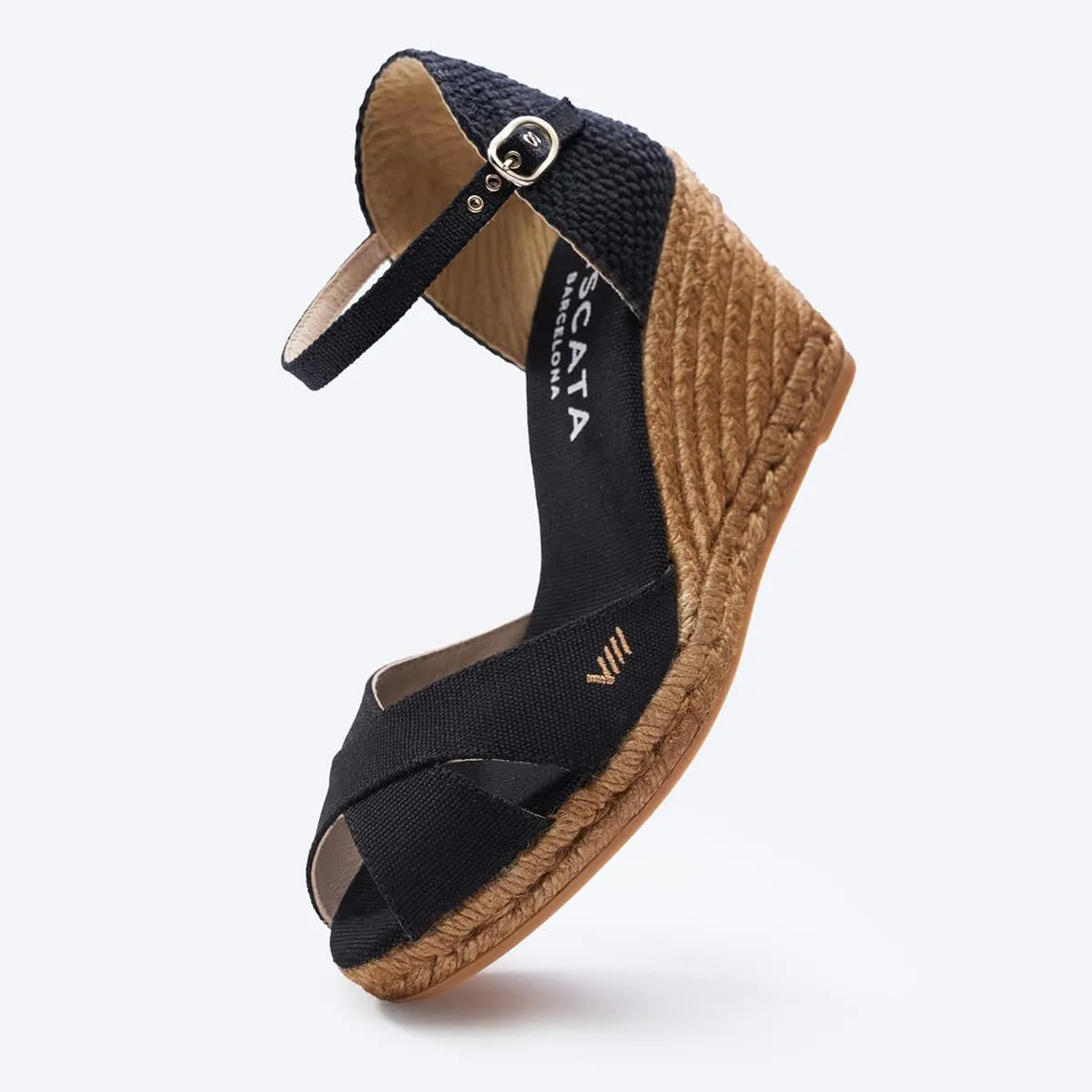 VISCATA Aiguablava Canvas Wedges with Ankle Strap