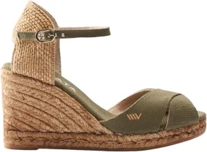 VISCATA Aiguablava Canvas Wedges with Ankle Strap