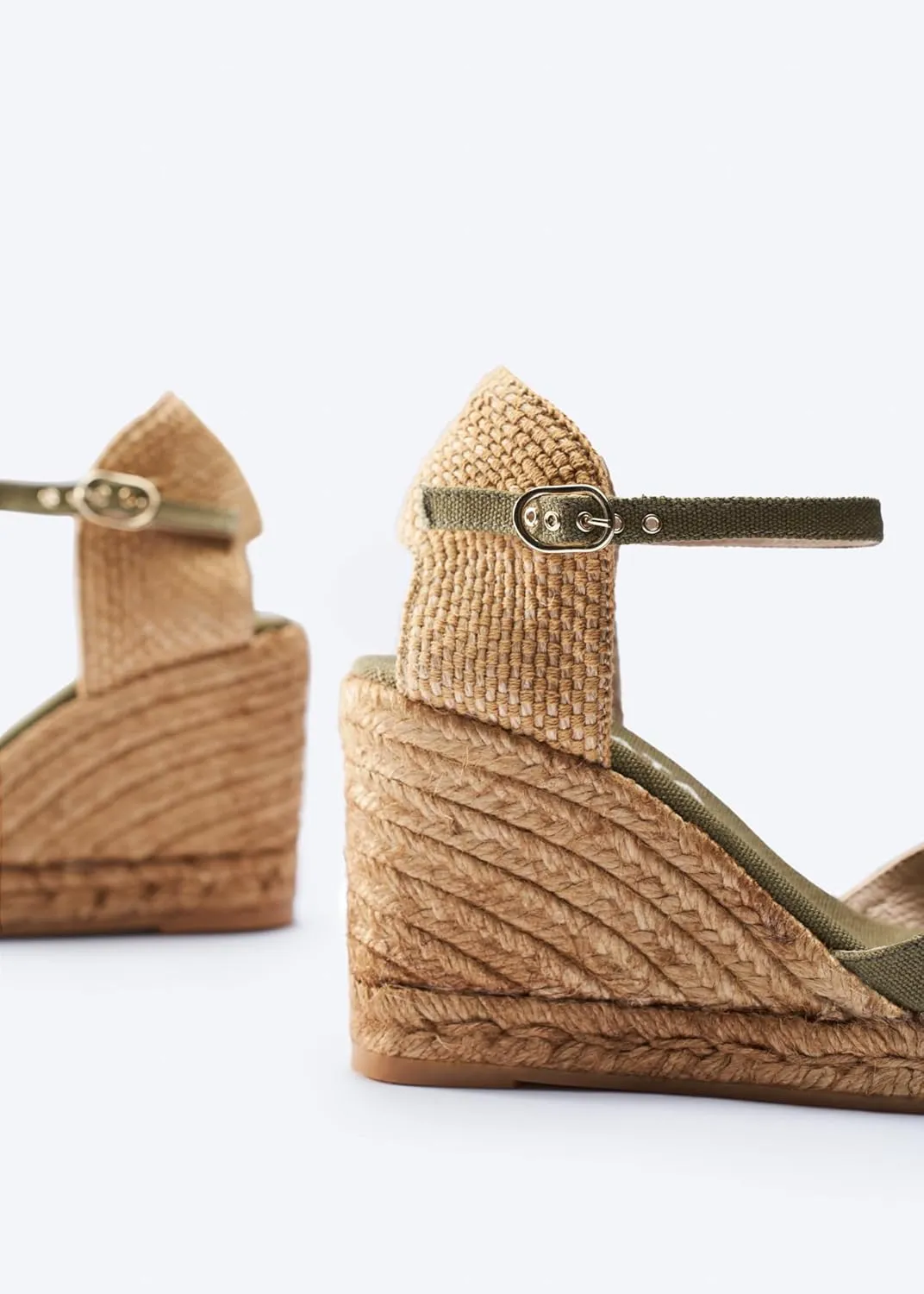 VISCATA Aiguablava Canvas Wedges with Ankle Strap