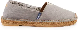 VISCATA Barceloneta Espadrille Canvas Women's Flat Slip On Shoes Handmade in Spain Fashionable Organic Cotton Canvas Lightweight Material with 100% Natural Jute Midsole for All Casual Occasions