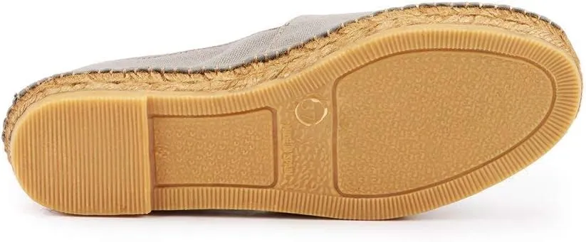 VISCATA Barceloneta Espadrille Canvas Women's Flat Slip On Shoes Handmade in Spain Fashionable Organic Cotton Canvas Lightweight Material with 100% Natural Jute Midsole for All Casual Occasions