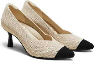 VIVAIA Anna Women's Pumps Mid Heels Pointed Toe Shoes for Women Comfortable Office Work Dress Shoes