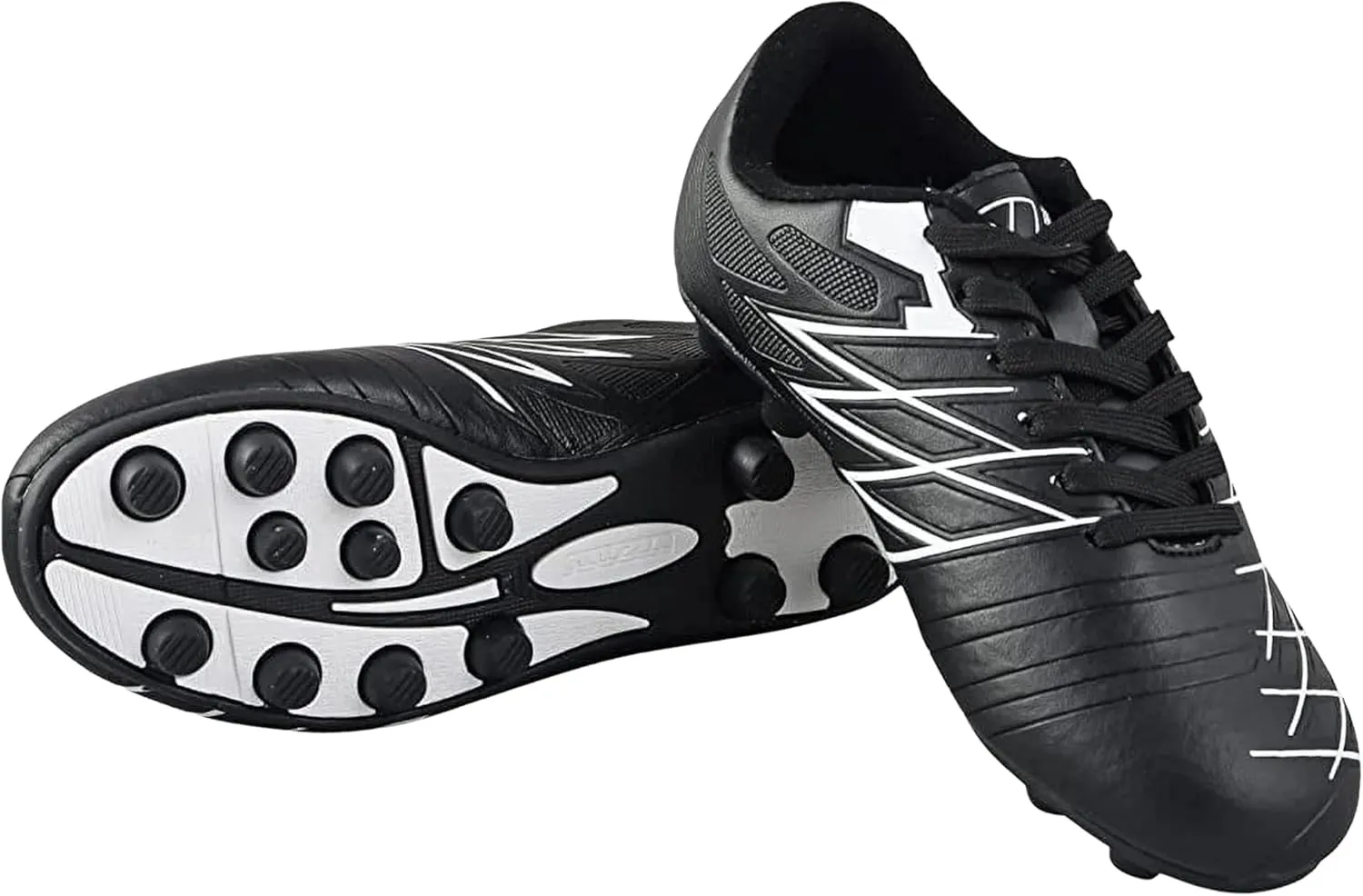 Vizari Boca Firm Ground Soccer Cleats - Lightweight, Durable & Comfortable Kids & Youth Soccer Cleats with Excellent Traction - Girls & Boys Soccer Shoes with Padded Heel & Anti-Stretch Lining