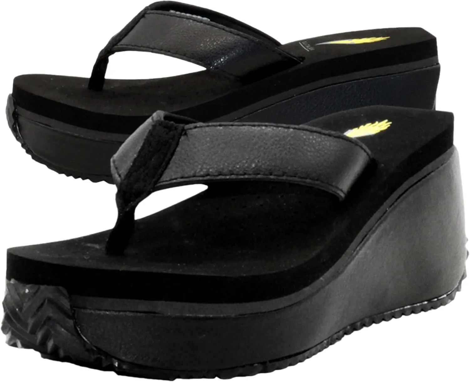 VOLATILE Frappachino Wedge Sandals for Women Featuring Genuine Leather with EVA Insole and Rubber Outsole