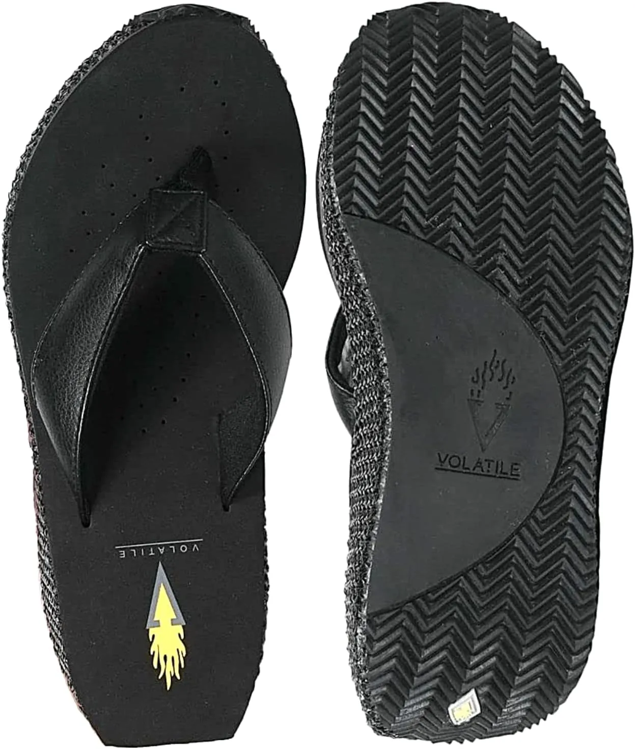 VOLATILE Island Wedge Sandals for Women Featuring Slip-On Thong Platform Style with EVA Insole and Rubber Outsole