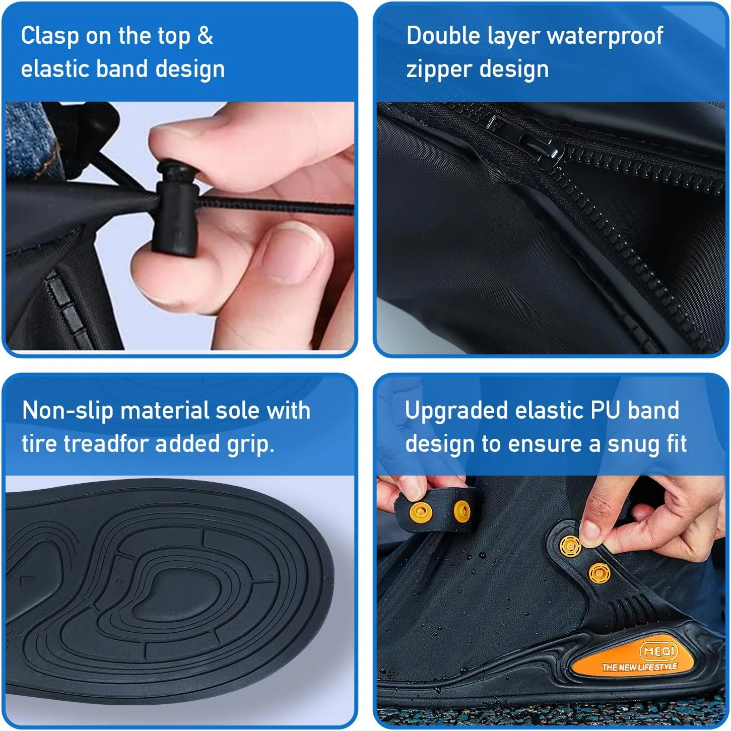 Waterproof Shoe Covers Rain Shoe Cover for Men Women