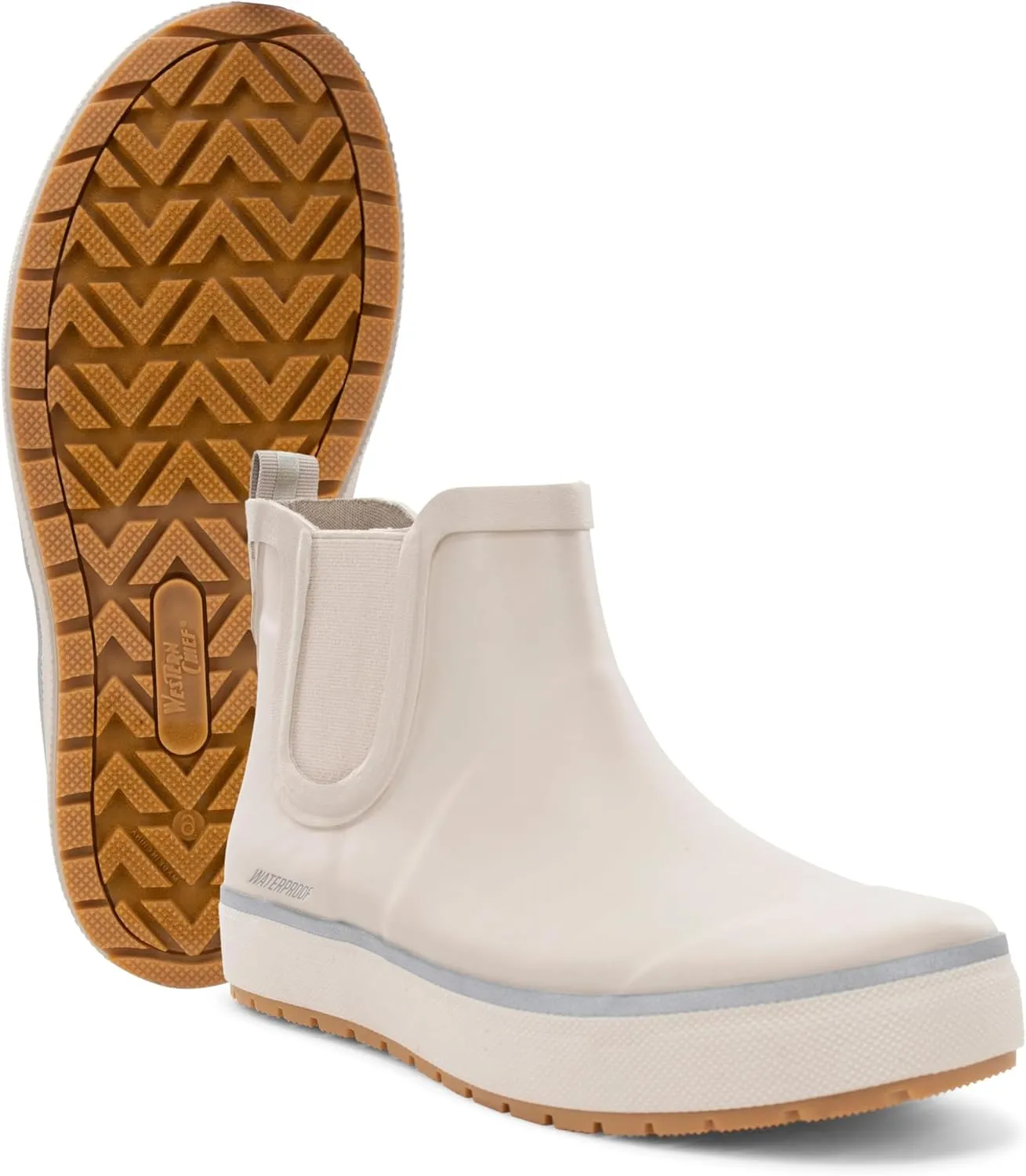 Western Chief Women's Waterproof Element Chelsea Rain Boot with Memory Foam Insole and Slip-Resistant Outsole – Durable and Comfortable for Rainy Days