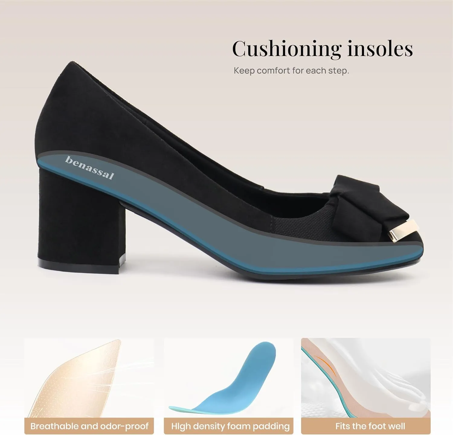 Women Bunion Pumps Comfortable Dress Shoes Orthopedic Heels