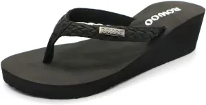 Women Platform Wedge No-Slip Thong Flip Flops High Heels Beach Dressy Sandals