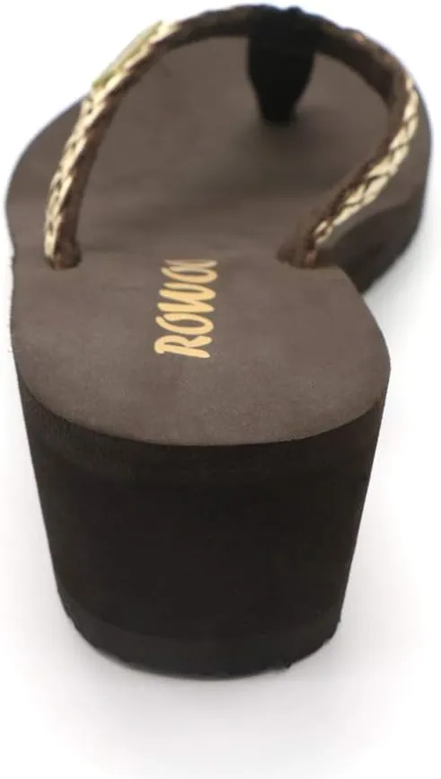 Women Platform Wedge No-Slip Thong Flip Flops High Heels Beach Dressy Sandals