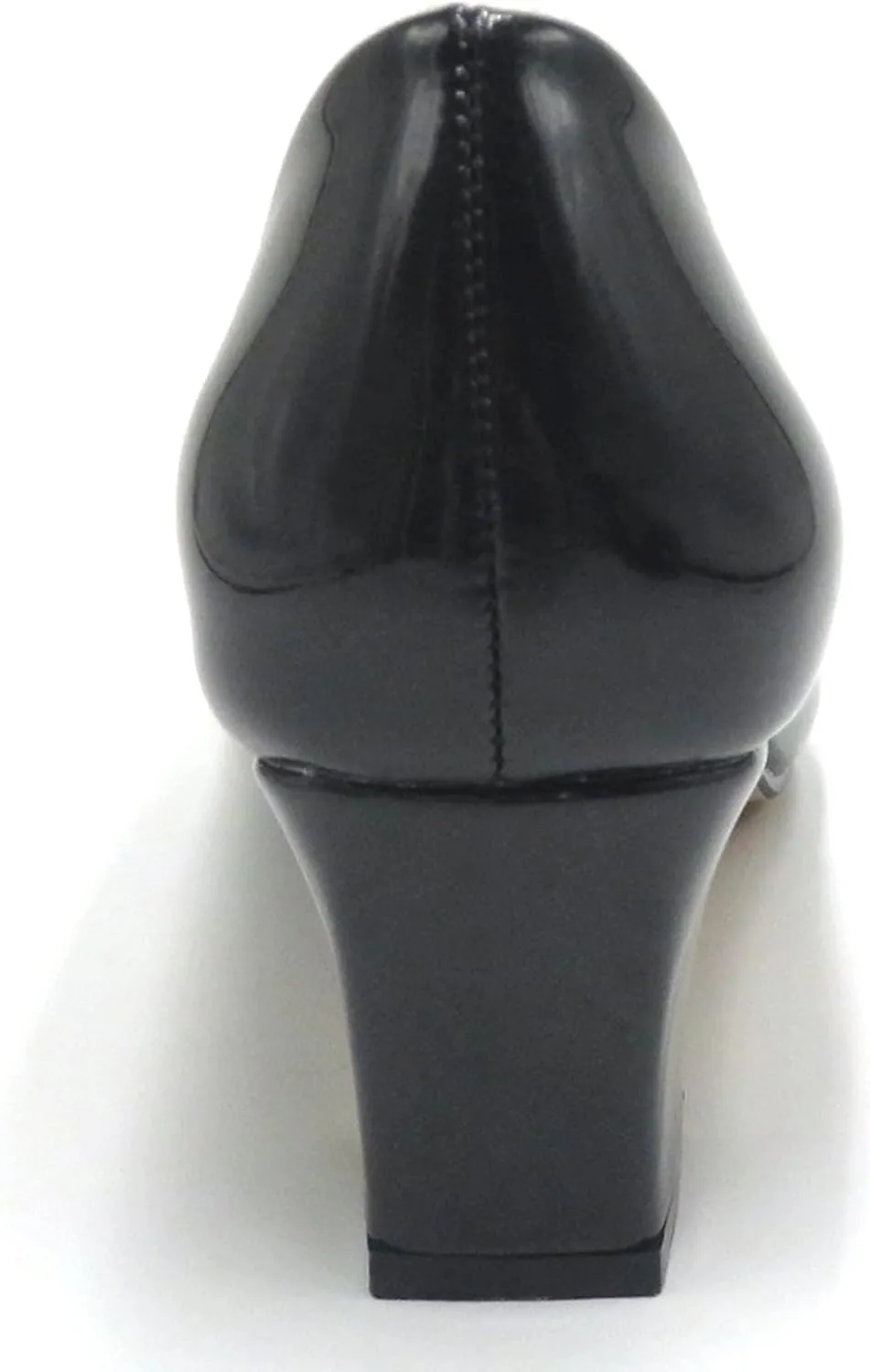 Women’s Chunky Low Block Heels Closed Toe Dress Pumps Shoes