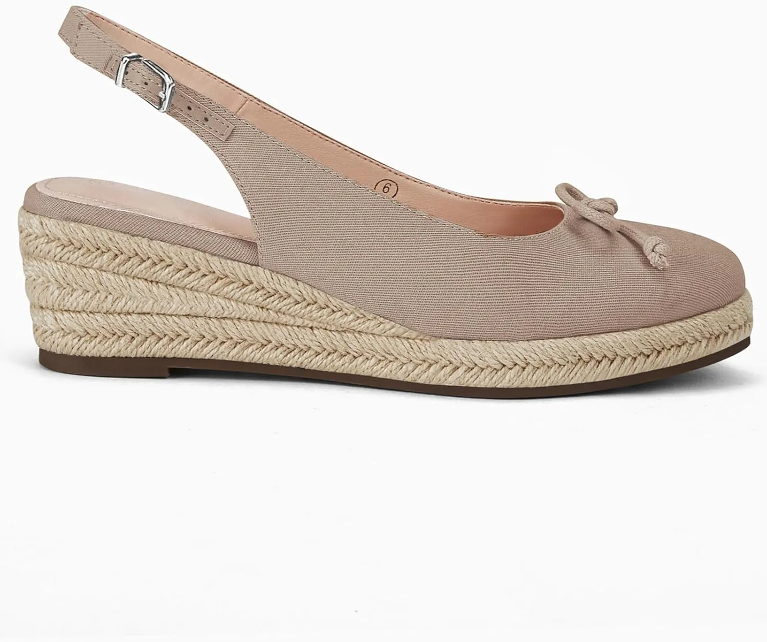 Womens Closed Toe Espadrilles Wedges Shoes Platform Slingback Mid Low Heel Canvas Bow Dress Sandals