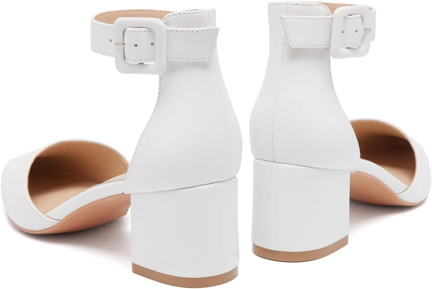 Women's Closed Toe Heel Pumps Low Chunky Block Comfortable Dress Work Shoes