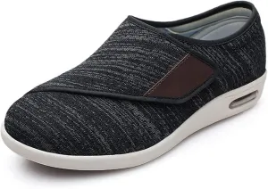 Women's Diabetic Shoes Extra Wide Comfortable Adjustable with Non-Slip Air Cushion Bottom for Elderly Swollen Feet Edema