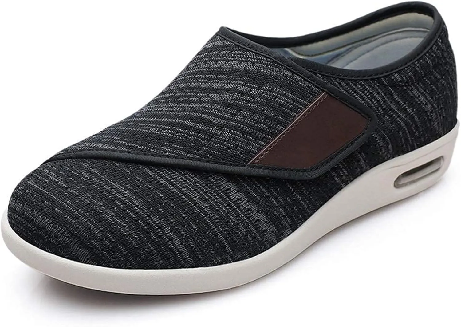 Women's Diabetic Shoes Extra Wide Comfortable Adjustable with Non-Slip Air Cushion Bottom for Elderly Swollen Feet Edema
