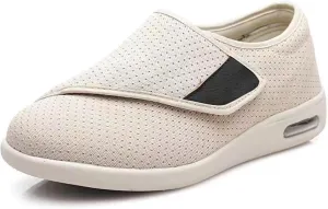 Women's Diabetic Shoes Extra Wide Comfortable Adjustable with Non-Slip Air Cushion Bottom for Elderly Swollen Feet Edema
