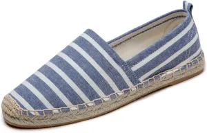 Women's Flat Espadrilles - Soft Women Sneakers Canvas Espadrille Fashion Simple Design Non-Slip Sole Suitable for Summer,Spring,Autumn Any Scenario