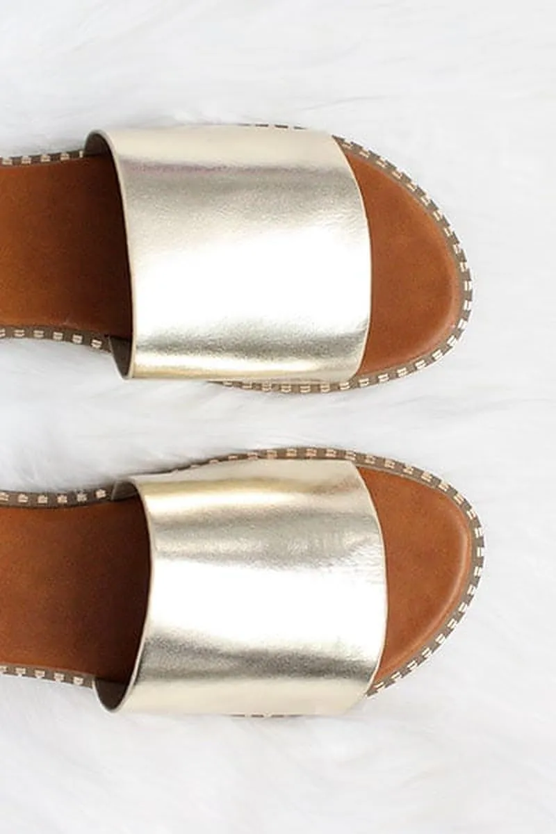 Womens Flat Slide Sandals Summer Fashion Sandals
