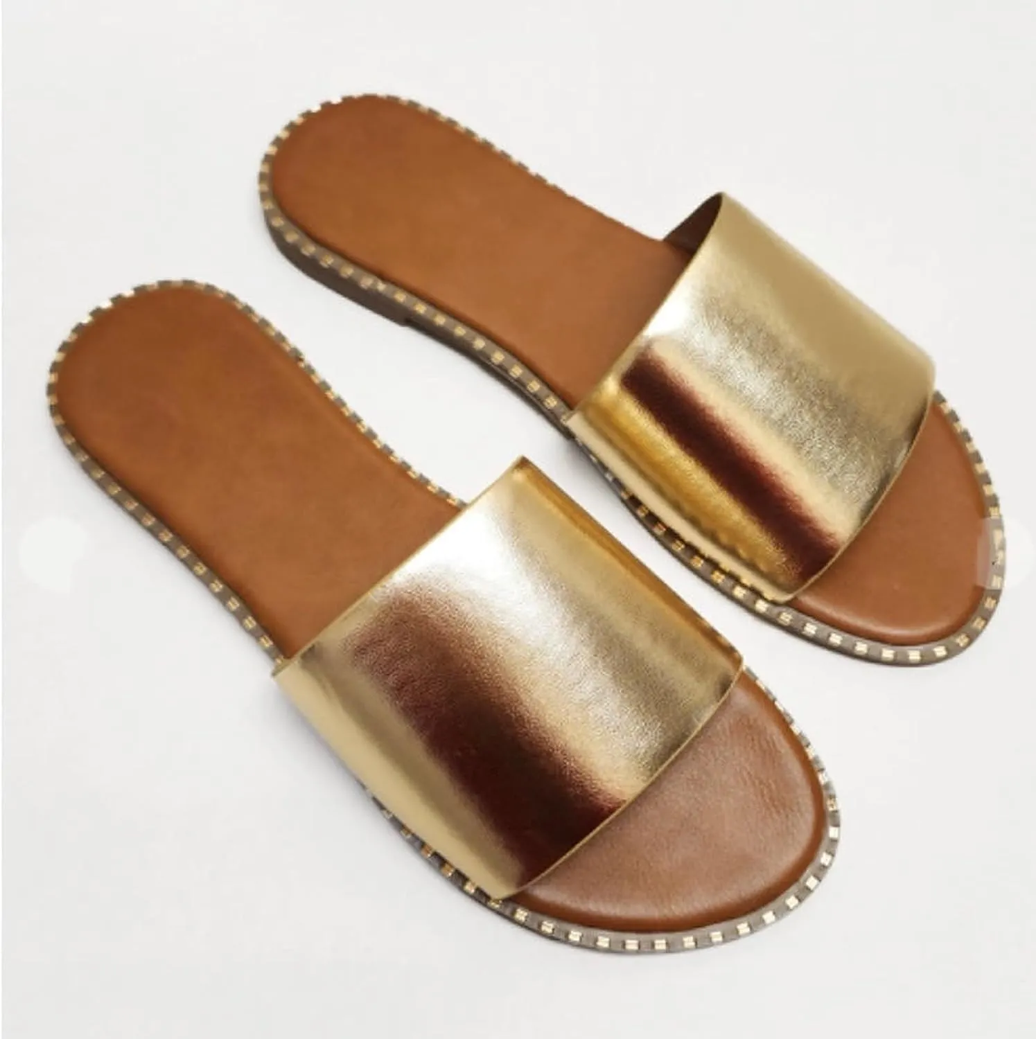Womens Flat Slide Sandals Summer Fashion Sandals