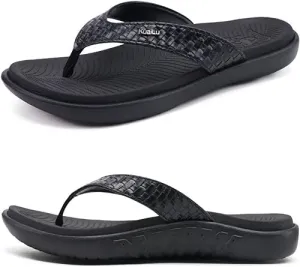 Womens Flip Flops Ladies Yoga Mat Comfortable Walking Thong Sandals With Plantar Fasciitis Arch Support Slip On Indoor Outdoor For Summer KuaiLu