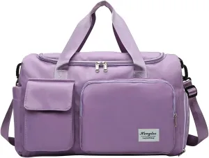Womens Gym Bag with Shoes Compartment,28L Travel Duffel Bags,Durable Gym Duffle Bag for Workout Yoga Travel Sports