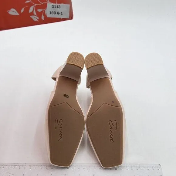 Women's Low Chunky Heels Square Toe Pumps Comfortable Slip On Dress Shoes Weddin