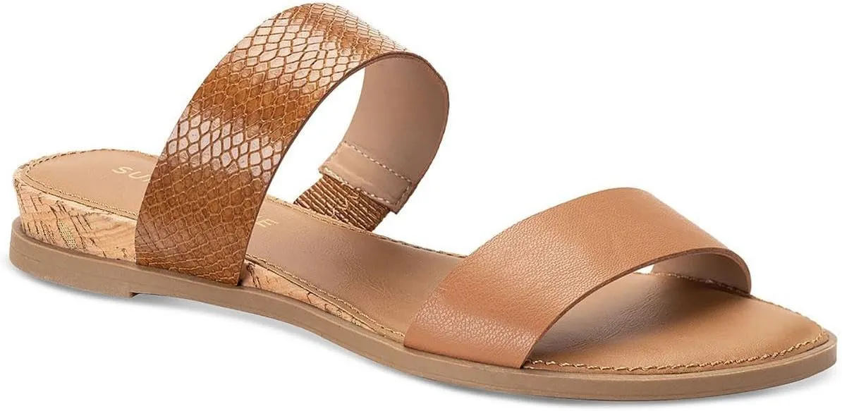 Womens Open Toe Slide Sandals