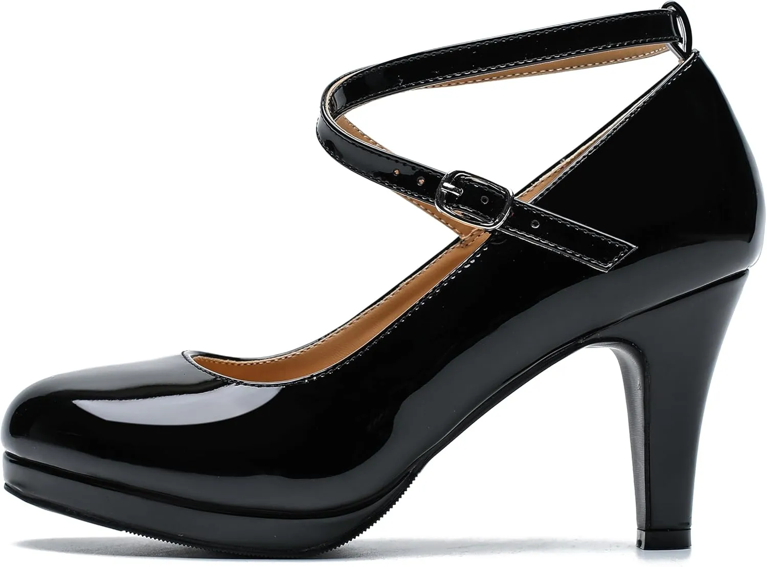 Womens Platform High Heels Sexy Cross Ankle Strap Pumps Wedding Work Party Dress Shoes
