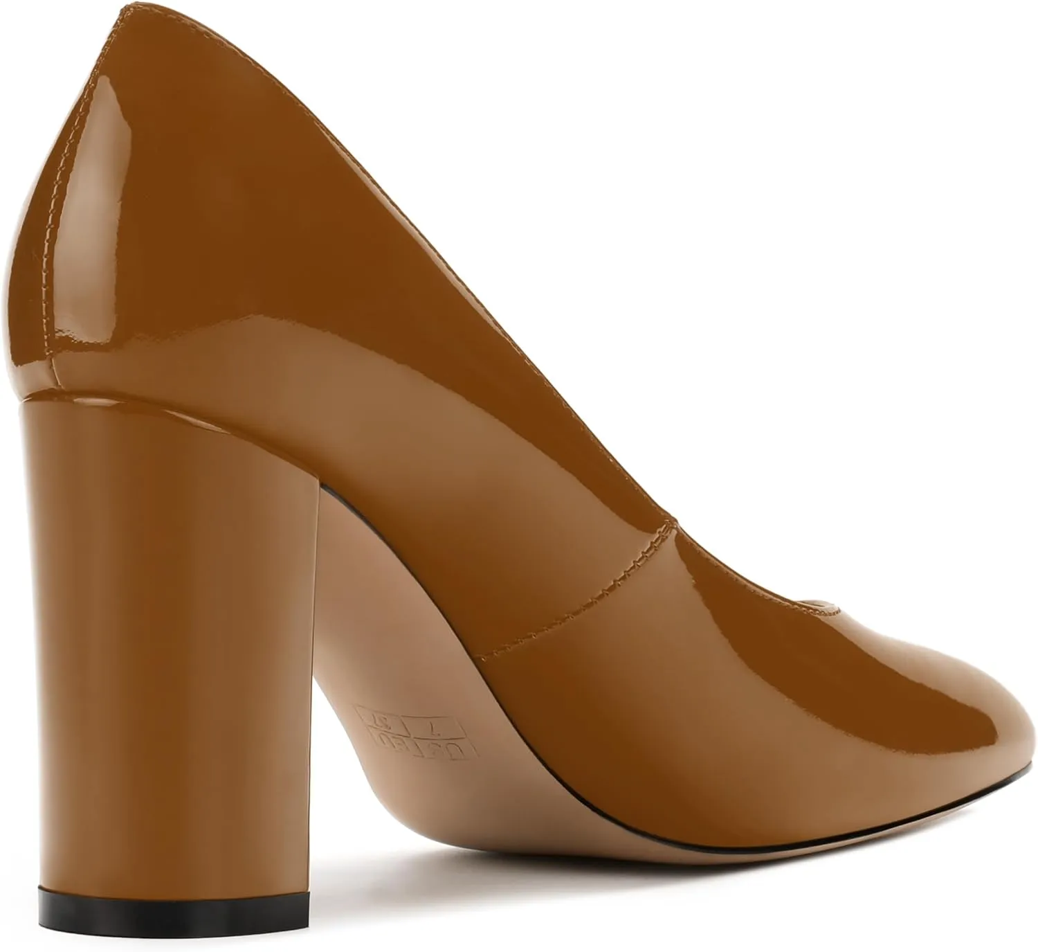 Women's Pumps, Closed Round Toe Block High Heel Pumps, Comfortable High Chunky Heels Pumps Shoes for Women