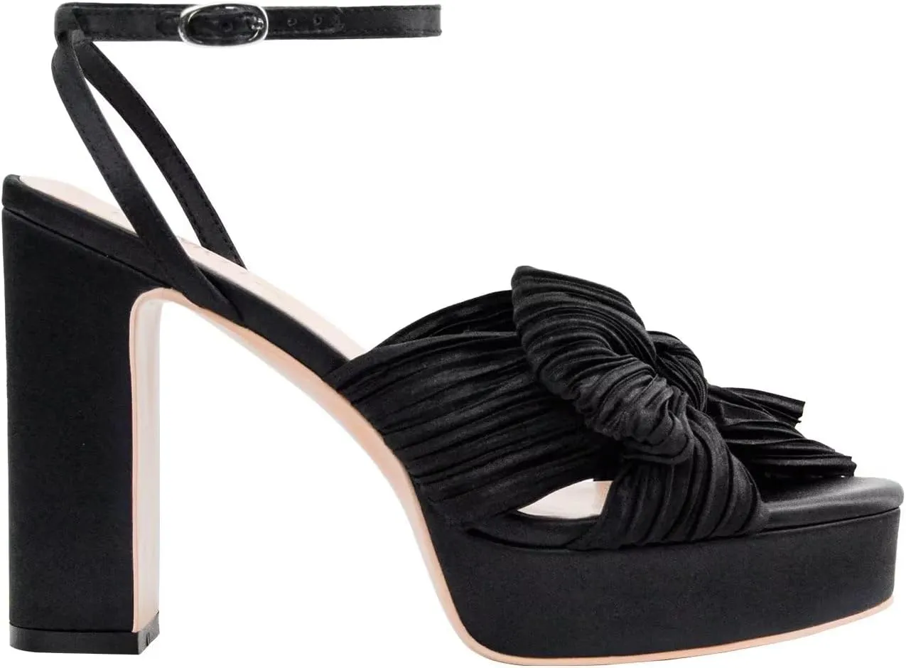 Women's Rhinestone Sparkling Heeled Sandals, Ankle-Strap Pin-Buckled Block Heel Gold Square-Toe Sandals, Dress-Up Summer Ball Party Dress Shoes