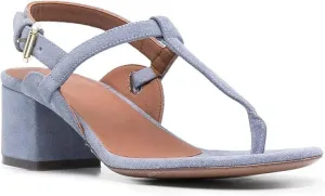 Women's Round Open Toe Heeled Sandals Flip Flops Slip On Block Mid Heel Slippers, Strappy Backless Summer Dress Slide Comfort Chunky Clip Casual Party Beach Slides