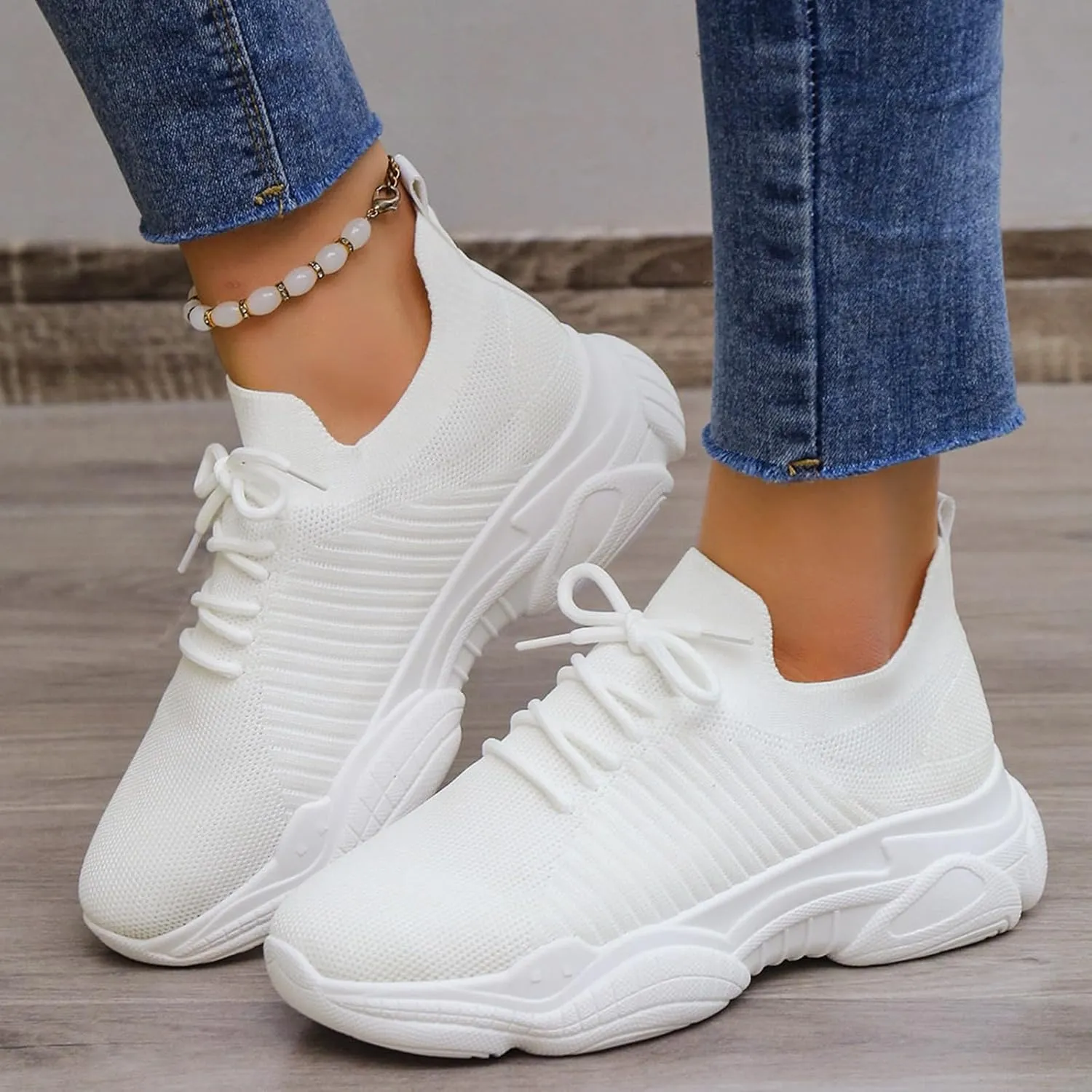 Womens Shoes Sneakers Wide Width Slip Resistant Work Shoes for Women Nurse Womens Size 9 1/2 Athletic Shoes Womens Walking Shoes with Support for Plus Size Zapatos para Mujeres